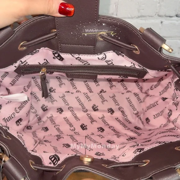 Juicy Couture Daydreamer Classic Juicy Lover Tote Bag Purse - Picture 5 of 6